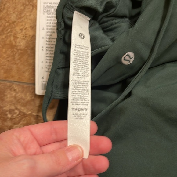 NWT Lululemon align cami strap dress LEGACY GREEN Sz 4 - Picture 6 of 7